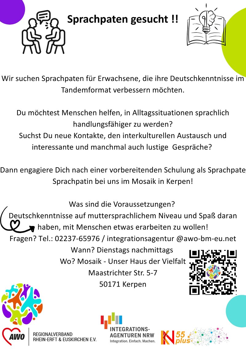 Interkulturelles Sprachwandern entlang der gr&uuml;nen Spange Kerpen